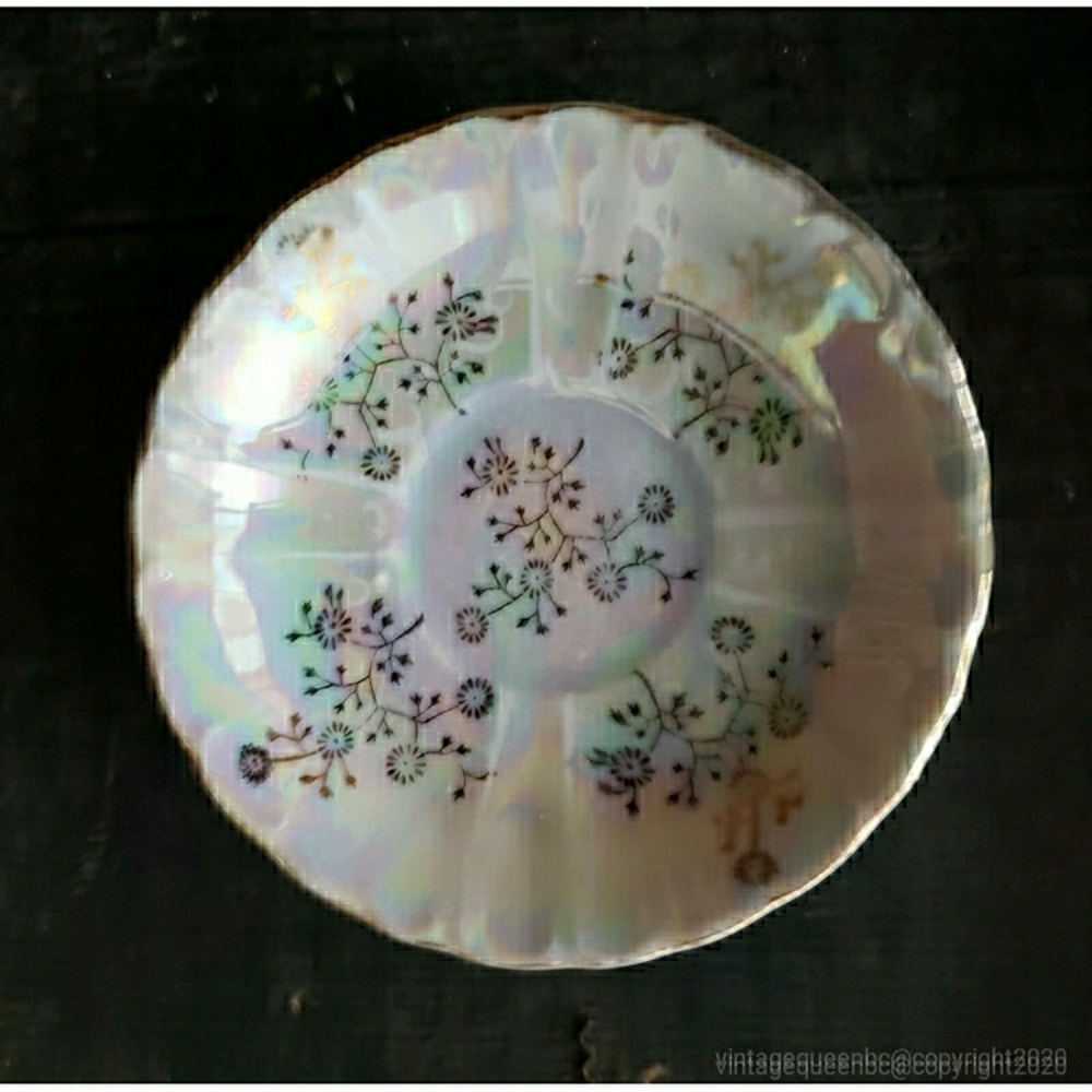 Set of Vintage Japanese LustreWare Tea Saucers
